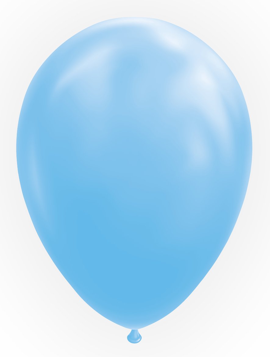 latex ballon 'Lichtblauw'