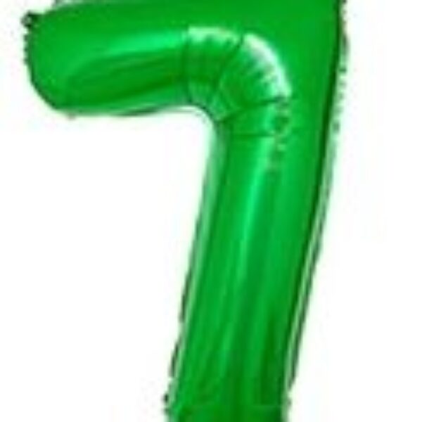Cijferballon '7' Groen (75 cm)
