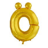 Folie ballon 'Ö' Goud (86 cm)