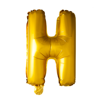 Letterballon 'H' Goud (41cm)