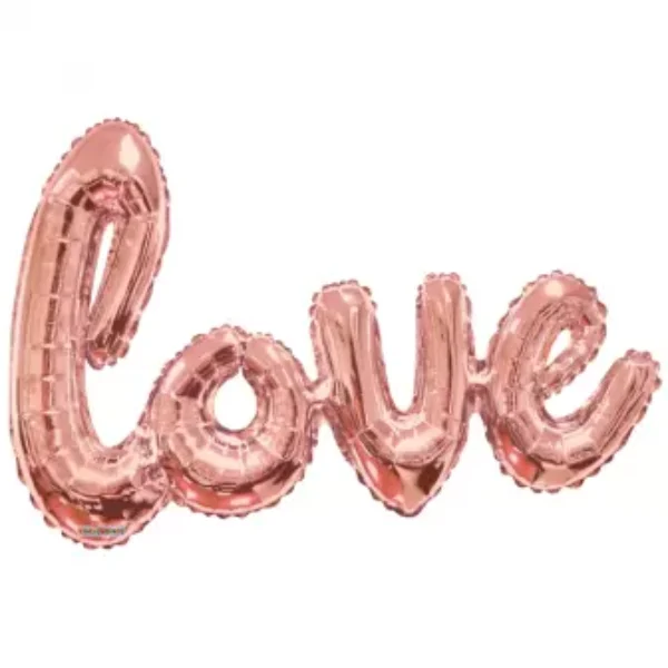 Folie ballon xl Love roze 91cm
