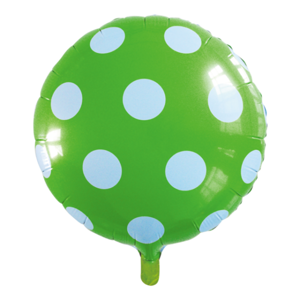 Folieballon 'Appel groen met stippen' (46 cm)
