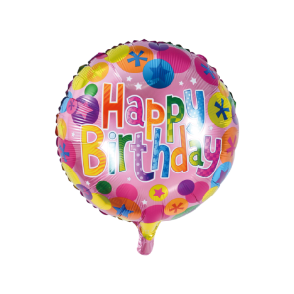 Folie ballon 'Happy Birthday Confetti' (40 cm)