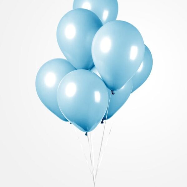 latex ballon 'Lichtblauw'